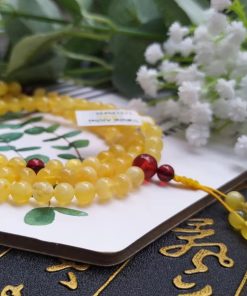 Chuỗi Hổ Phách Vàng Mật Lạp - Ảnh 2