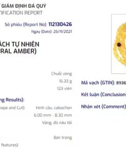 Chuỗi Hổ Phách Vàng Mật Lạp - Ảnh 4
