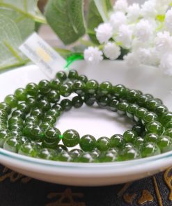 Chuỗi Ngọc Bích Xanh Lục Đậm