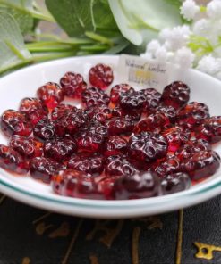 2 Hạt Hổ Phách Chạm Khắc Hoa - Ảnh 2