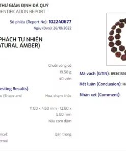 2 Hạt Hổ Phách Chạm Khắc Hoa - Ảnh 4