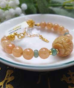 Lắc Tay Cẩm Thạch Hoàng Long