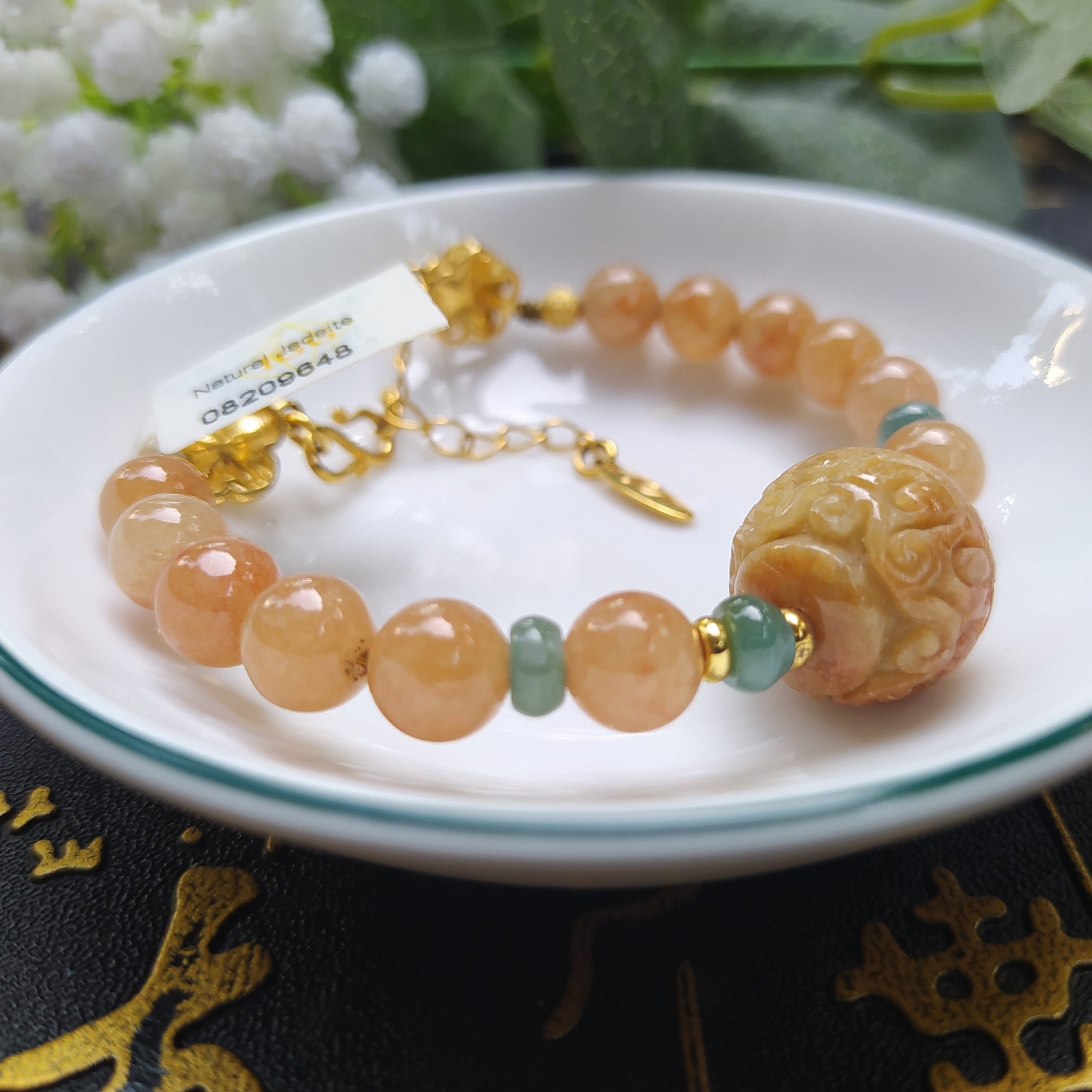 Lắc Tay Cẩm Thạch Hoàng Long