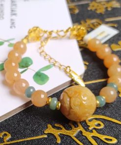Lắc Tay Cẩm Thạch Hoàng Long - Ảnh 2