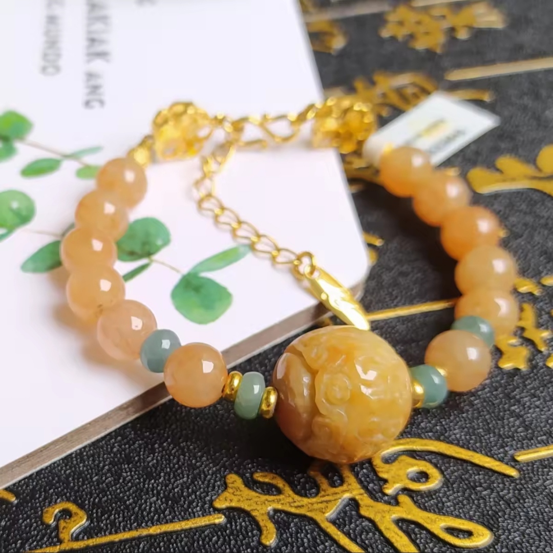 Lắc Tay Cẩm Thạch Hoàng Long - Ảnh 2
