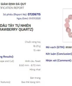 Lắc Tay Thạch Anh Dâu Cắt Giác - Ảnh 4