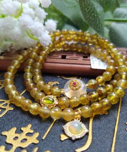 Chuỗi Tourmaline Lục Vàng